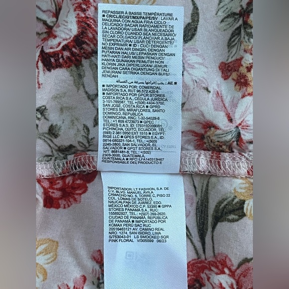 Floral Pink Smocked Dress - Picture 14 of 14